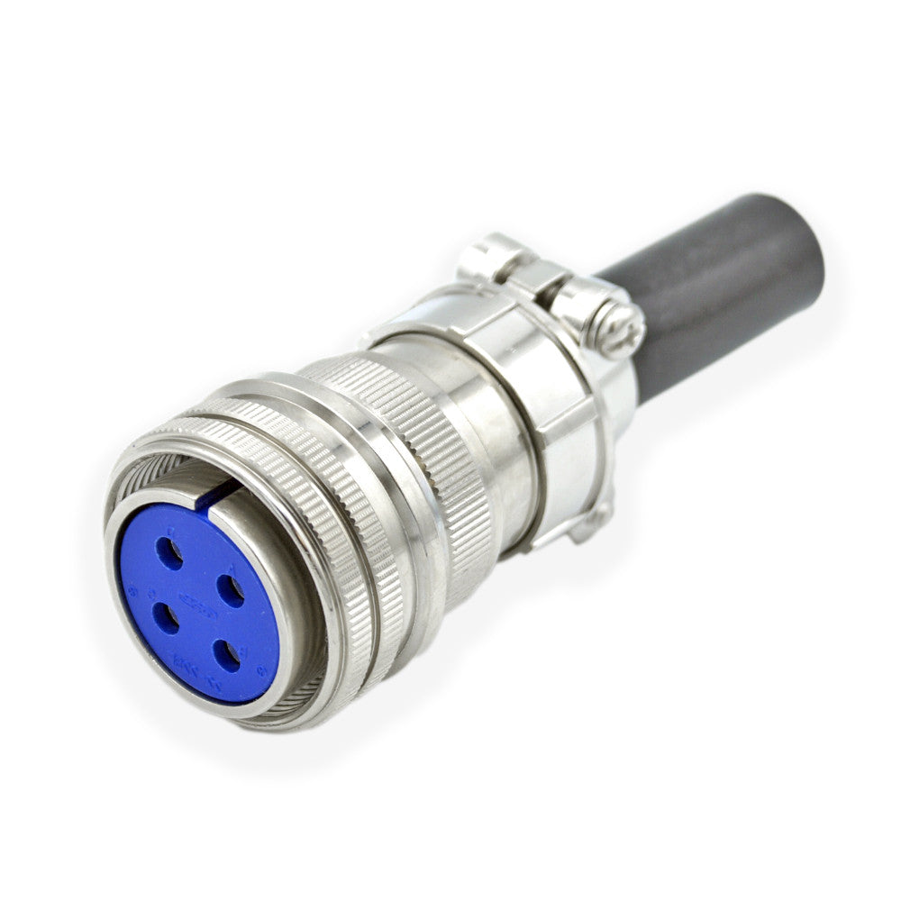 MS SERIES AIR-SIDE CONNECTOR, 4 PINS, 700 VOLTS, 10 AMPS PER PIN, ACCEPTS 1.42mm OR 1.57mm DIA. PINS