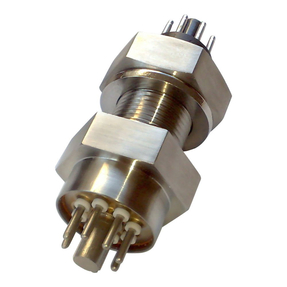 MULTIPIN 'OCTAL' FEEDTHROUGH, 8-WAY, 1” BASEPLATE, HV & AIR SIDE OCTAL CONNECTORS