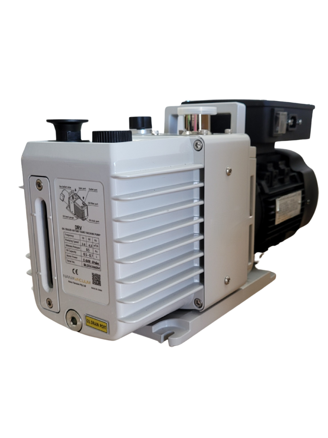 Nano Vacuum NVDRV16 Rotary Vane Laboratory Vacuum Pump