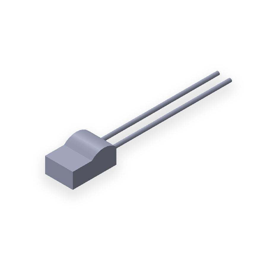 PT100 RESISTOR ON CERAMIC: 1.6 x 2.5mm, TOLERANCE CLASS AA, TEMPERATURE RANGE -200°C TO +600°C MAX.
