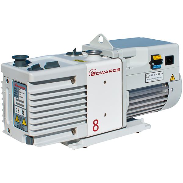 Edwards RV8 Rotary Vane Vacuum Pump (1ph Motor 115/230V, 50/60Hz) - Nano Vacuum