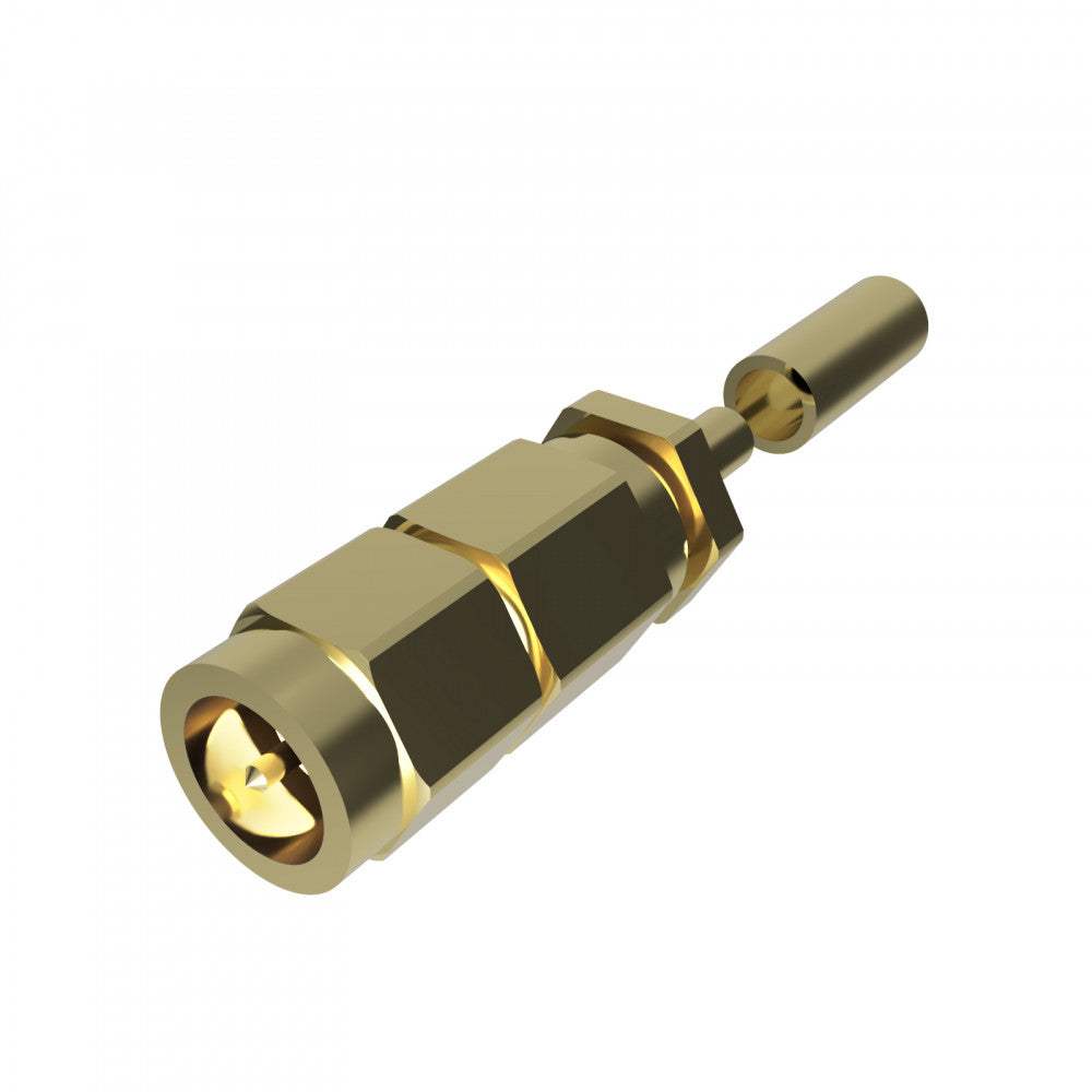 SMA VACUUM SIDE CONNECTOR (PLUG), UHV, 50 Ohms, MALE, STRAIGHT, WITH P ...