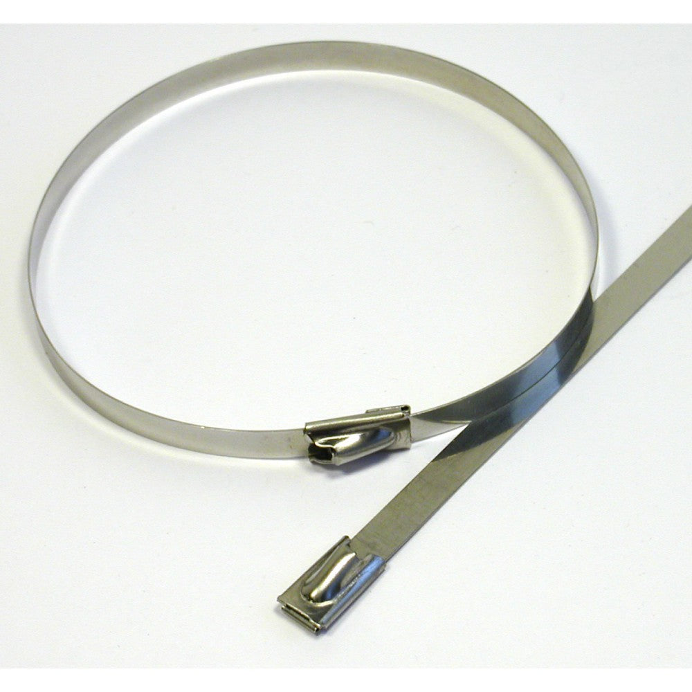 STAINLESS STEEL CABLE TIES, DIA MAX 55mm, LENGTH 200mm, PACK OF 5