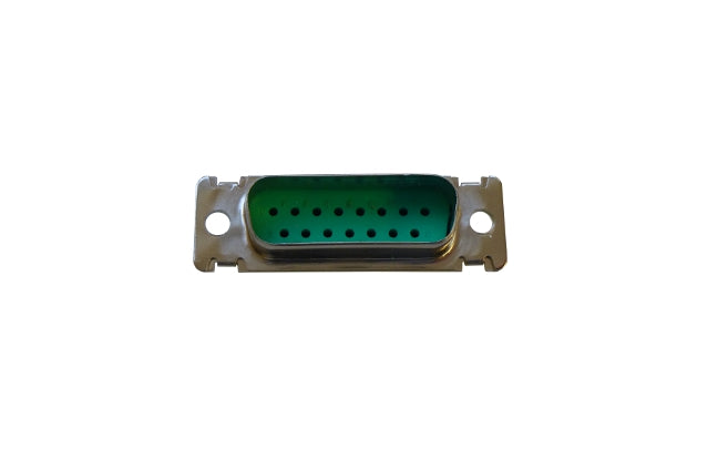 SUB-D 15-WAY HV CONNECTOR, MALE, FITS FEMALE SOCKET