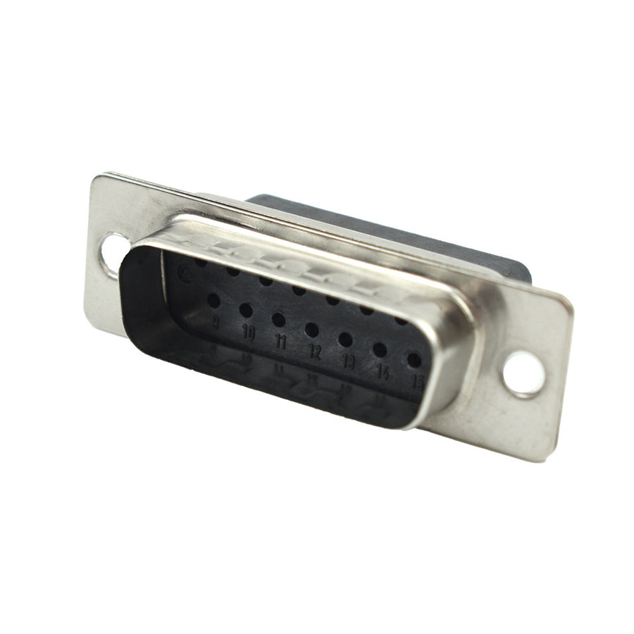 SUB-D 15-WAY HV SOCKET, HV VERSION, BLACK - UPDATED VERSION OF PART #211-MS15-HV