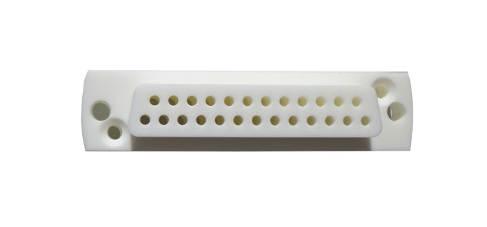 SUB-D 25-WAY UHV CERAMIC SOCKET, HIGH TEMPERATURE VERSION
