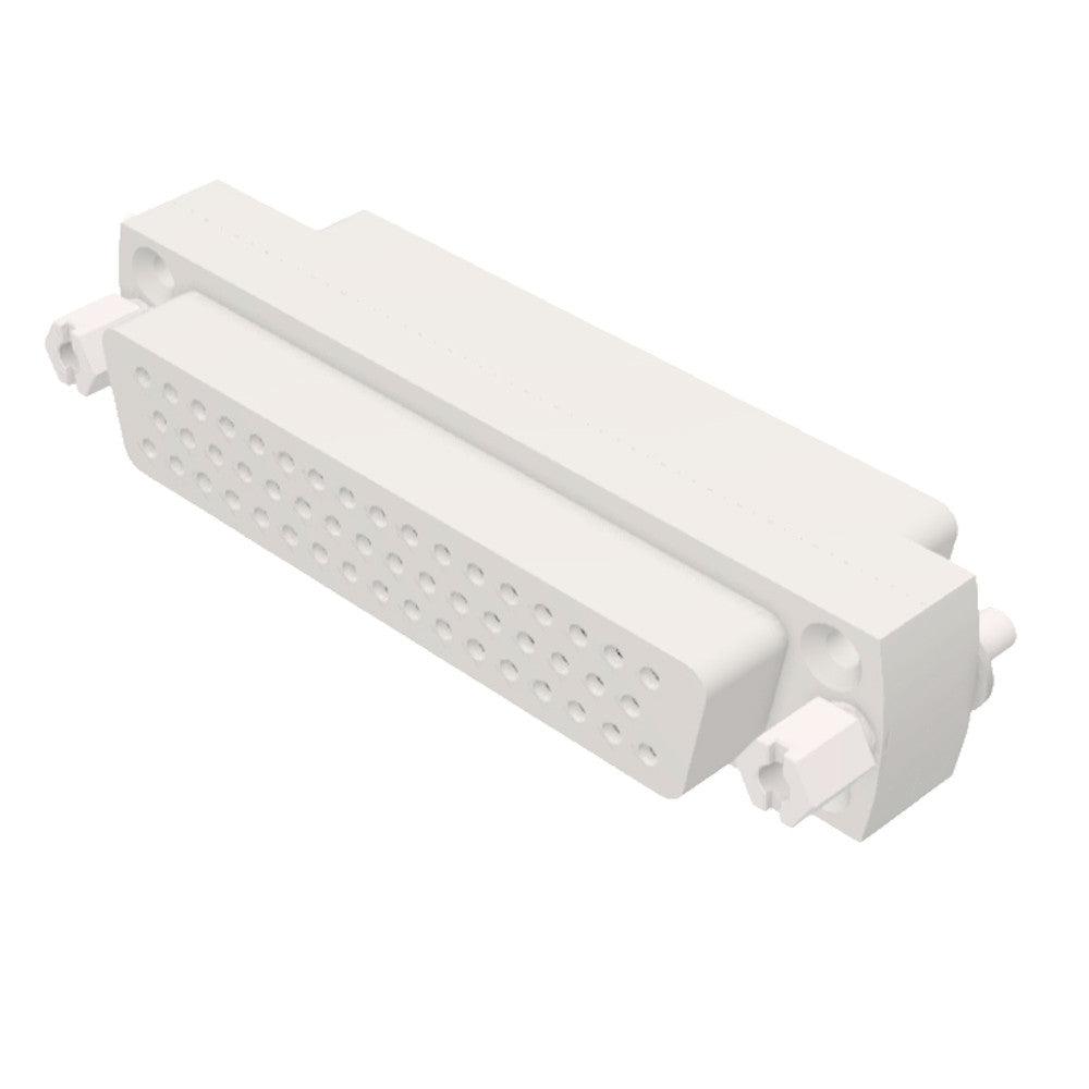SUB-D 50 WAY GENDER ADAPTOR, CERAMIC, VACUUM SIDE, FEMALE TO FEMALE