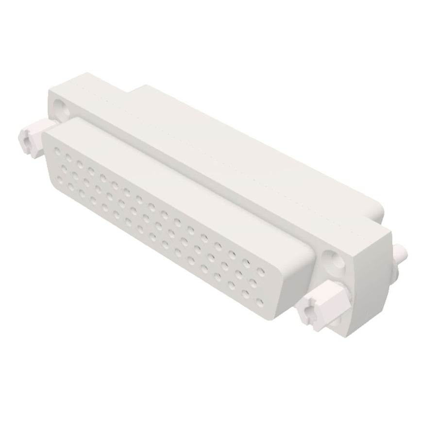 SUB-D 50 WAY GENDER ADAPTOR, CERAMIC, VACUUM SIDE, FEMALE TO FEMALE
