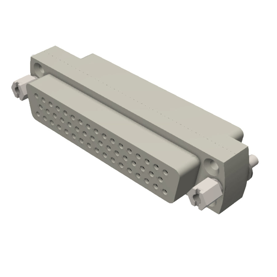 SUB-D 50 WAY GENDER ADAPTOR, PEEK, VACUUM SIDE, FEMALE TO FEMALE