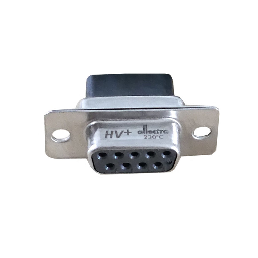 SUB-D 9-WAY HV, HIGH TEMPERATURE CONNECTOR, FEMALE
