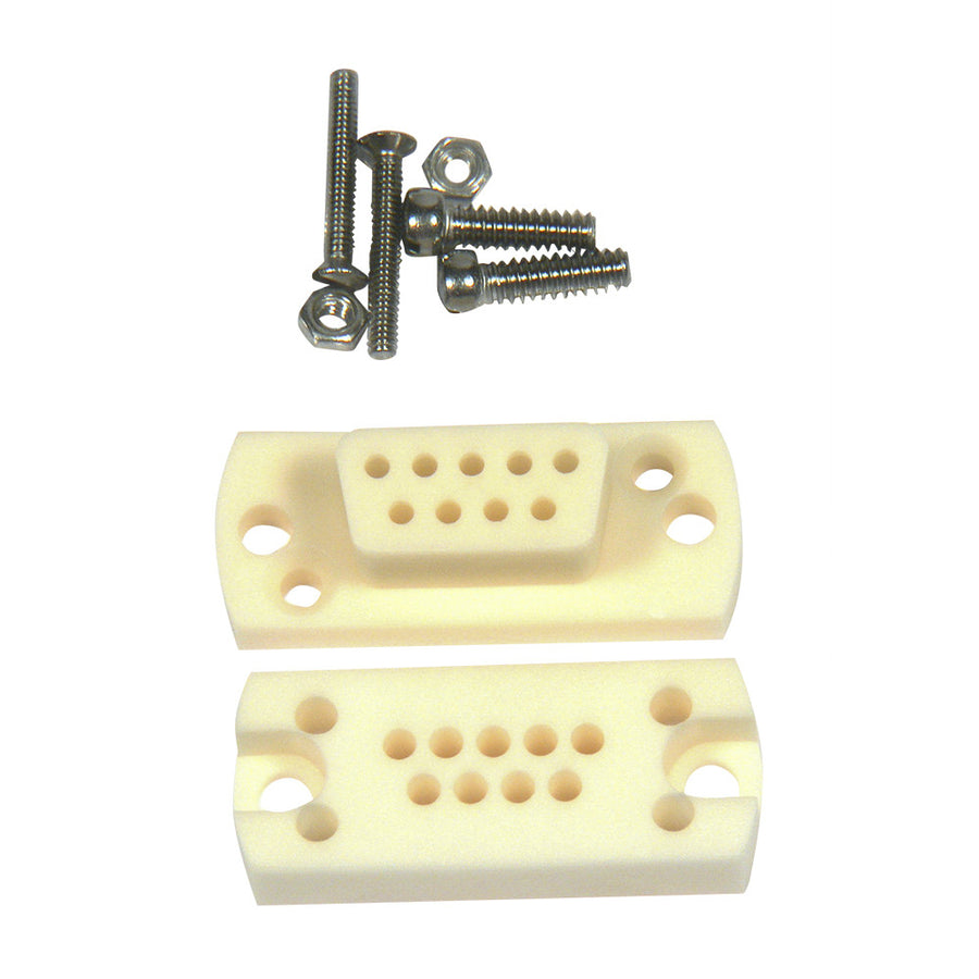 SUB-D 9-WAY UHV CERAMIC SOCKET, HIGH TEMPERATURE VERSION