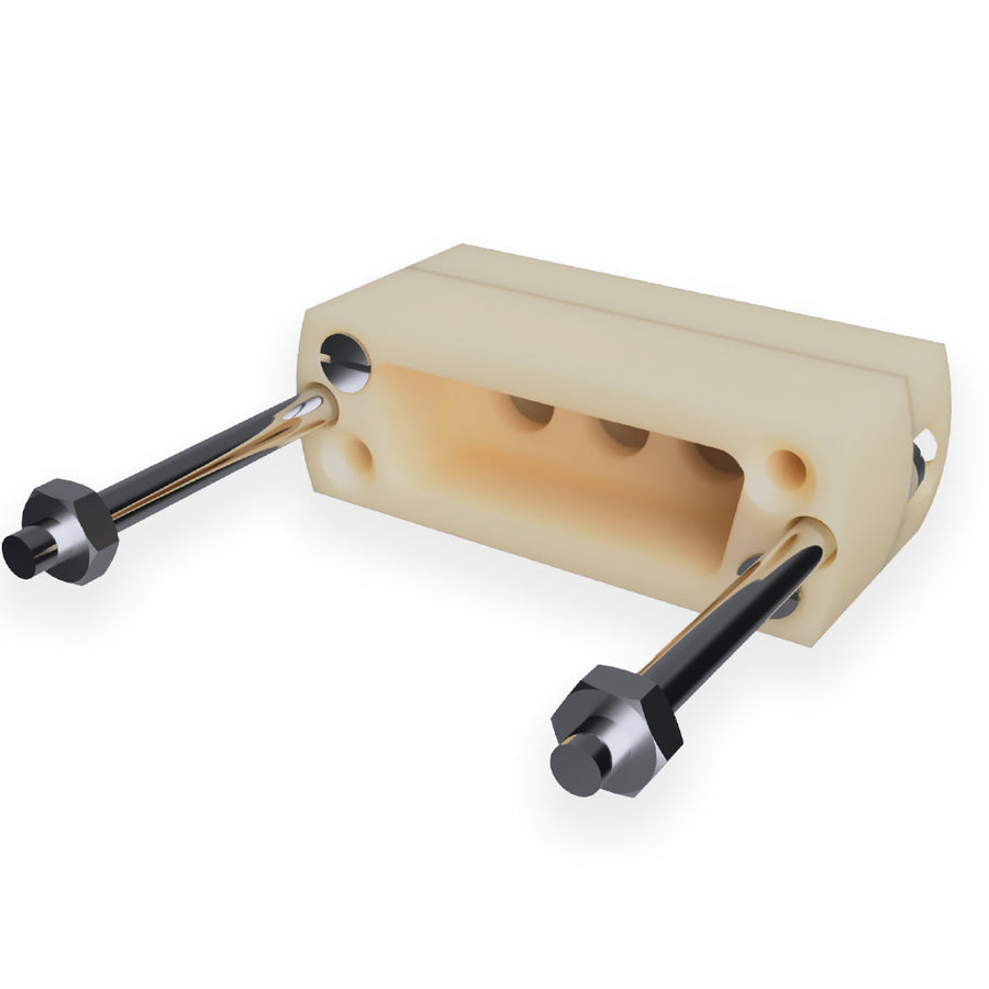 SUB-D CONNECTOR, MALE, UHV, PEEK VERSION , FITS 3 PINS (COAX/POWER)