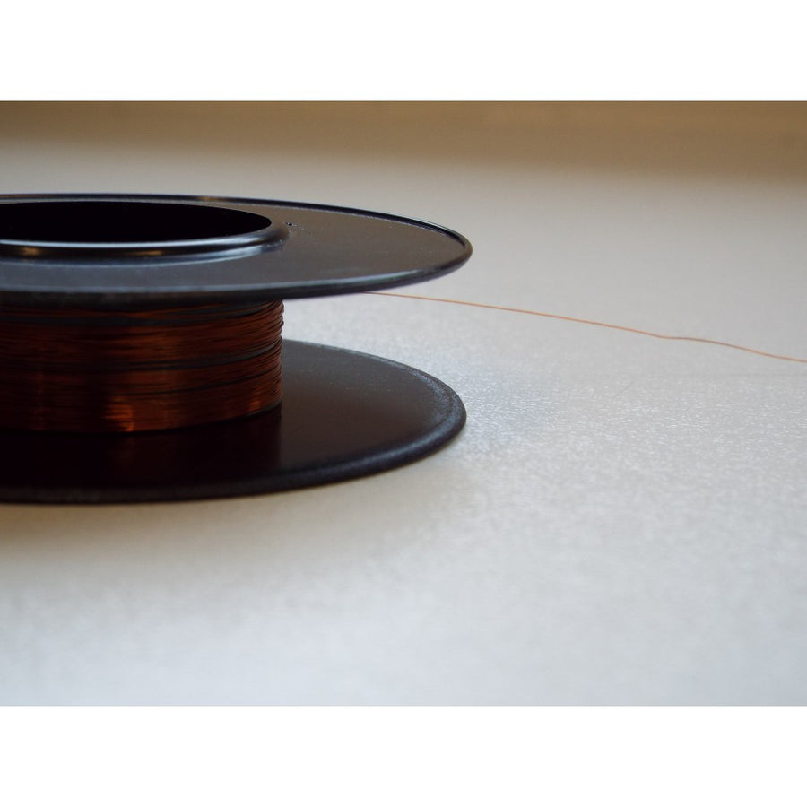 UHV KAPTON WIRE 0.14mm. COPPER CONDUCTOR, 2KV, SINGLE STRAND LENGTH 10m