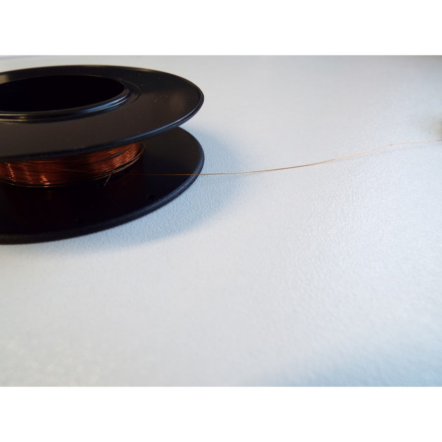 UHV KAPTON WIRE 0.12mm COPPER CONDUCTOR, 2KV, SINGLE STRAND LENGTH, 10m