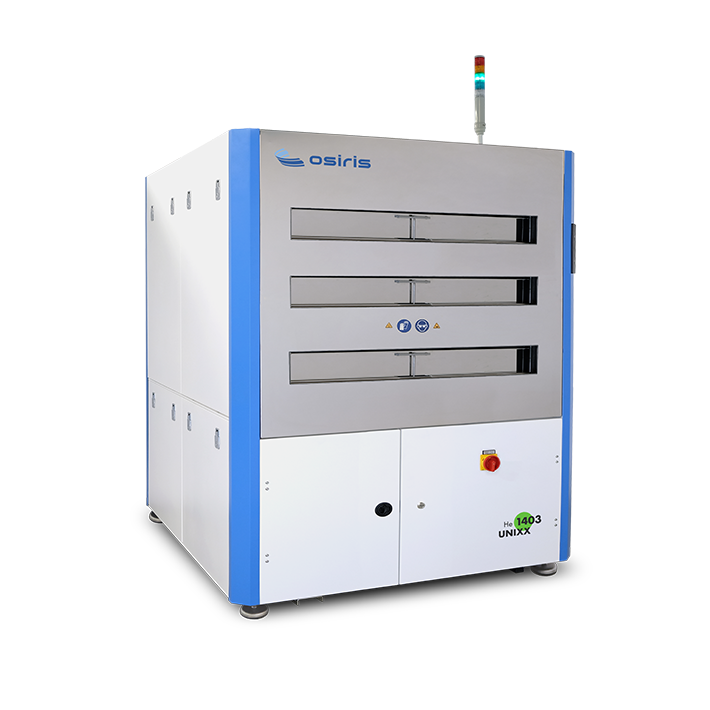 UNIXX H1403
(40x40 inch) Stand-alone hotplate system with 3 hotplate modules up to 1.000 x 1.000mm substrates.