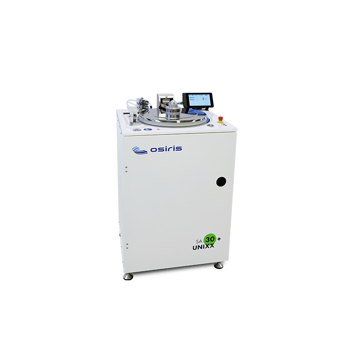UNIXX SA30+ 
(Ø300mm) Stand-alone system with
covered chuck spin coater. (single base frame)