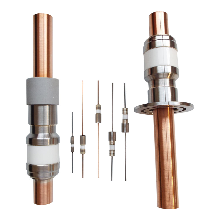 WELDABLE POWER FEEDTHROUGH, 4x STAINLESS STEEL CONDUCTORS, 5KV, 1A