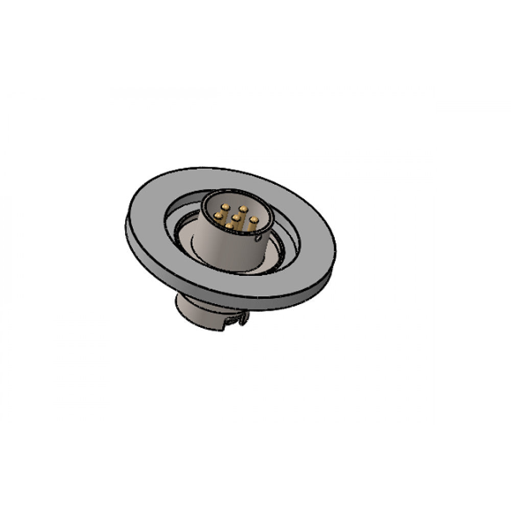 DN25KF FLANGE, 6 PIN CIRCULAR MINIATURE FEEDTHROUGH