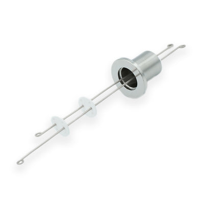 DN16KF THERMOCOUPLE FEEDTHROUGH, TYPE N, 1 PAIR, AIR AND VACUUM-SIDE CONNECTORS INCLUDED