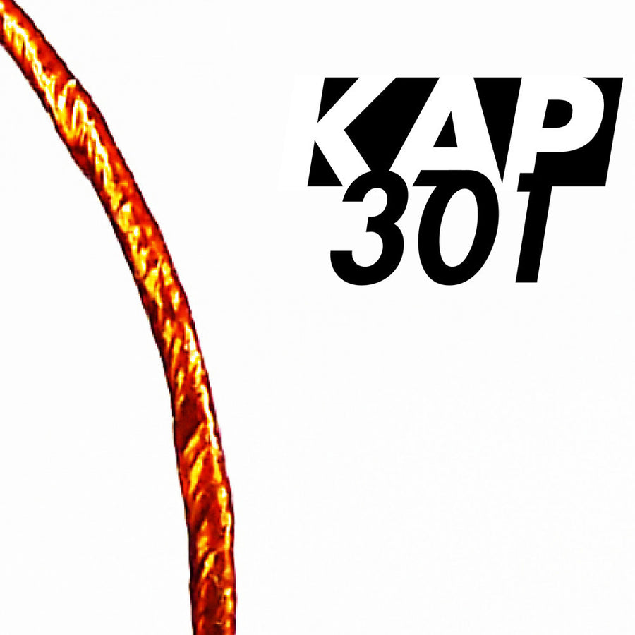 UHV KAP301 KAPTON RAD. RESISTANT 50 OHM COAXIAL CABLE, SILVER PLATED COPPER CONDUCTOR, 10KV, 5M