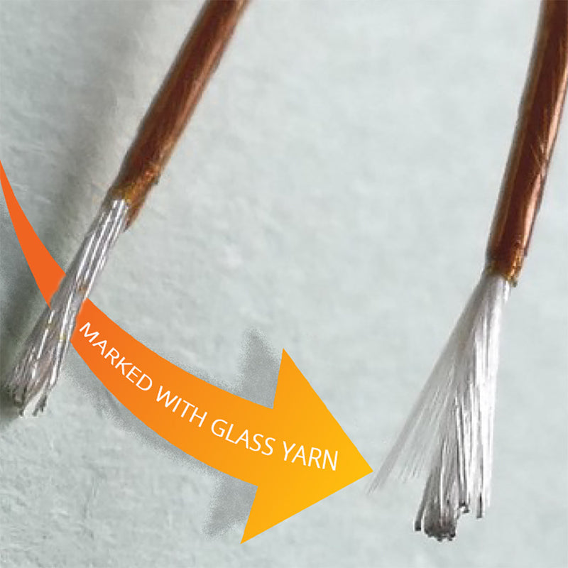 KAP301 KAPTON TWISTED PAIR CABLE, 0.24MM, 2 CONDUCTORS 7 x 0.08mm, CONDUCTOR Ø0.24mm. LENGTH- 5M