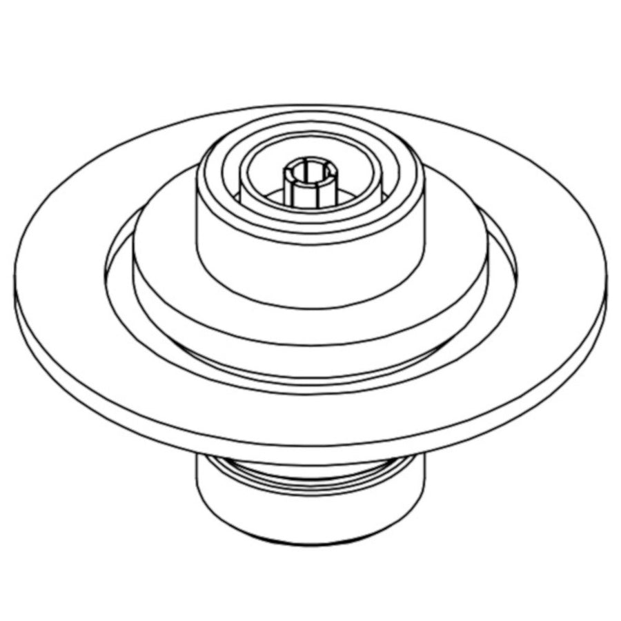 DN50KF 7/16 FEEDTHROUGH, 1 PIN, 50Ω, HIGH FREQUENCY, O-RING SEALED