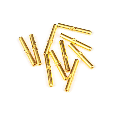 CRIMP MALE PINS, 0.5mm MAX ID, PACK OF 10