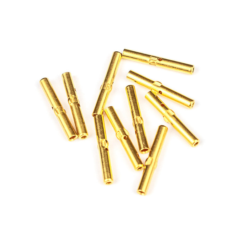 CRIMP MALE PINS, 0.5mm MAX ID, PACK OF 10