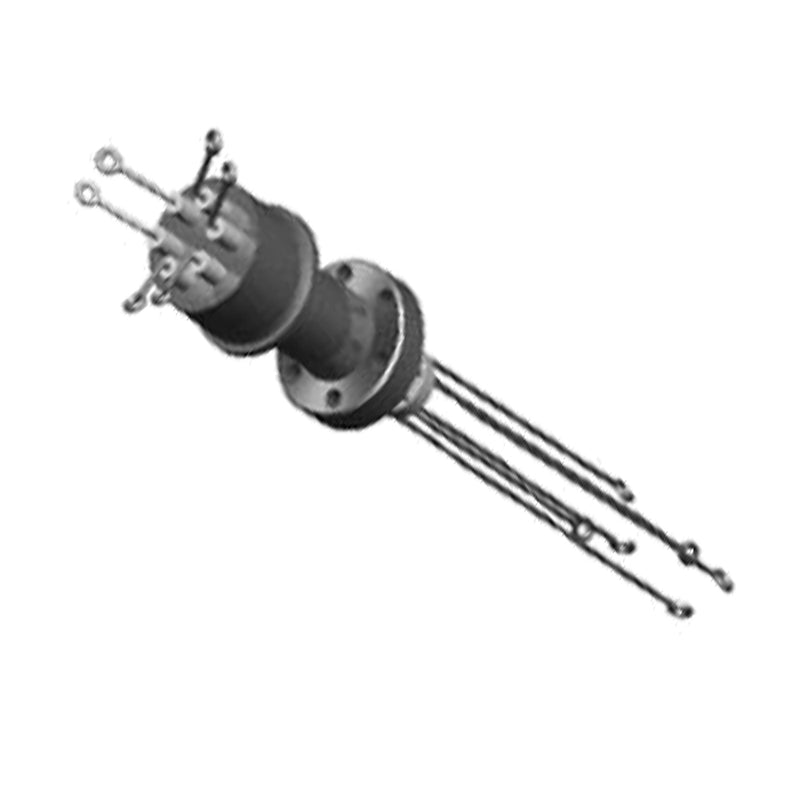DN16CF THERMOCOUPLE FEEDTHROUGH, TYPE N, 3 PAIRS, AIR & VACUUM-SIDE CONNECTORS