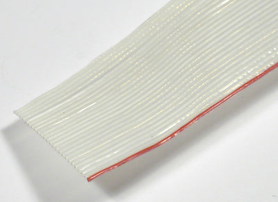 PTFE RIBBON CABLE FOR UHV, SILVER PLATED COPPER CONDUCTOR, 10 WIRES, LENGTH 1m