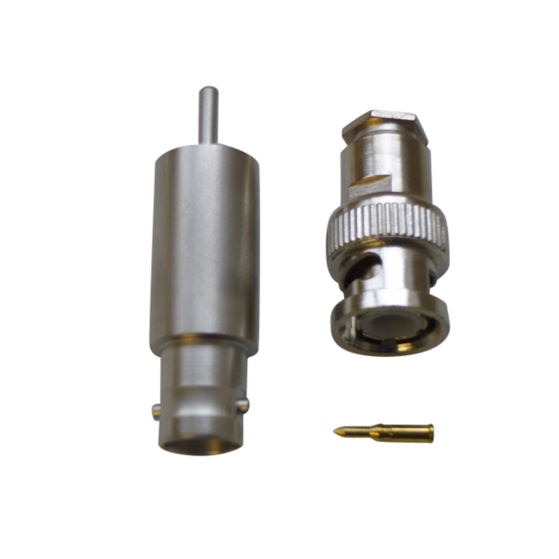 WELDABLE BNC FEEDTHROUGH, 1 PIN, SINGLE SIDED, GROUNDED SHIELD, AIR SIDE CONNECTOR