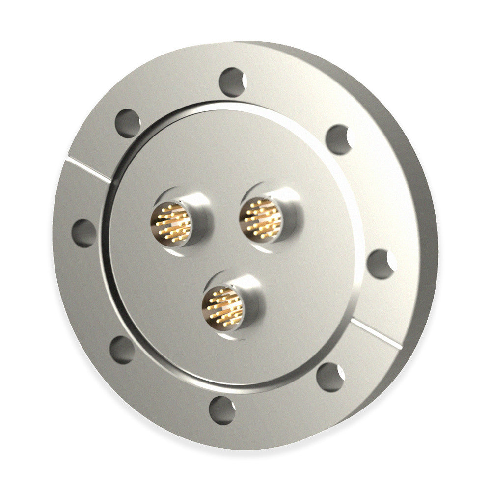 DN63CF FLANGE, 3 x 19 PIN CIRCULAR MINIATURE FEEDTHROUGHS