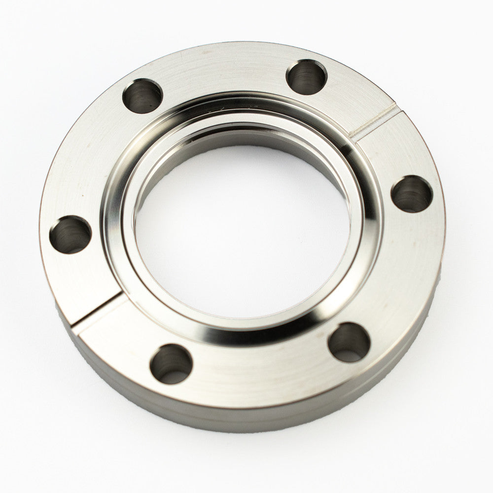 DN40CF BORED FLANGE, FIXED, THROUGH BOLT HOLES, WELD FLANGE, FOR TUBE 40mm OD, 316L STN STL