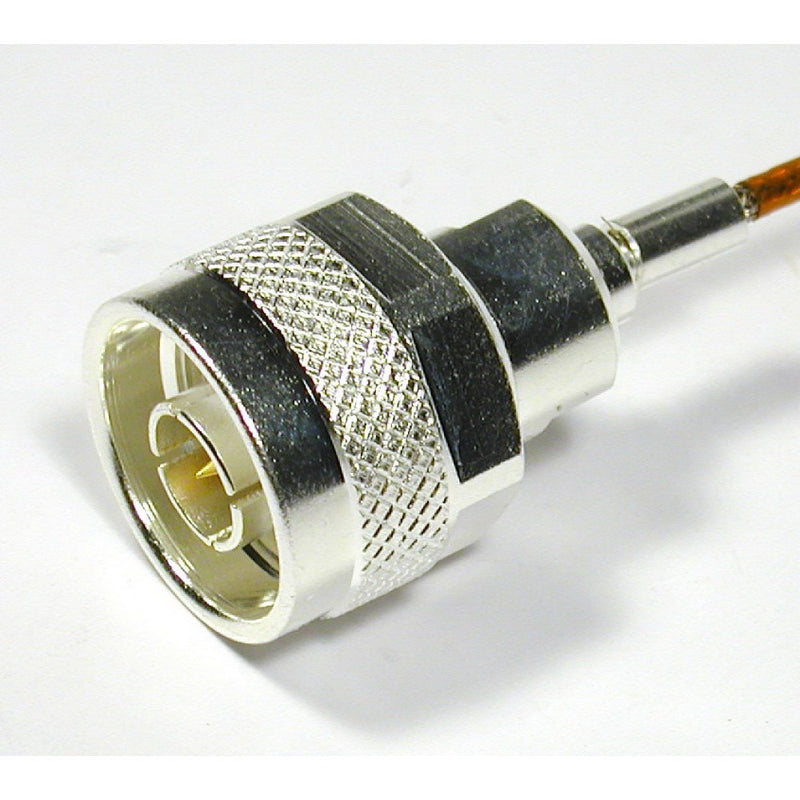 TYPE N COAXIAL CABLE ASM, 1 x TYPE N MALE CONNECTOR & 1 x OPEN END, KAPTON INSULATED WIRE, LENGTH 1M