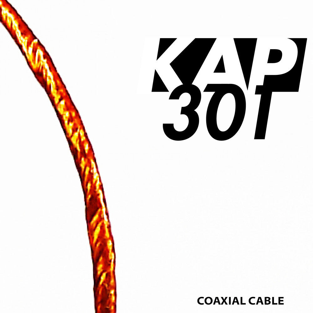 KAP301 KAPTON COAXIAL MULTISTRAND CABLE, THIN AND FLEXIBLE, CONDUCTOR Ø0.24mm (7x0.08mm)