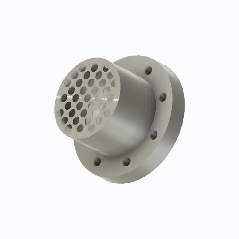 DN63CF Pressure Burst Disc, Ultra Low Pressure Type with Protective Mesh Cover, 316 Stainless Steel.