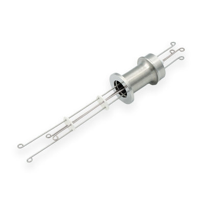 DN16KF THERMOCOUPLE FEEDTHROUGH, TYPE N, 2 PAIRS, AIR AND VACUUM-SIDE CONNECTORS INCLUDED