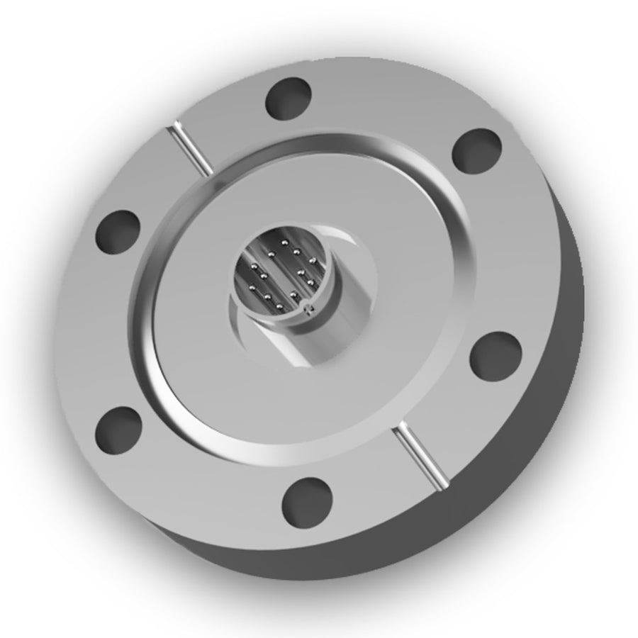 DN40CF FLANGE, 12 PIN CIRCULAR MINIATURE FEEDTHROUGH