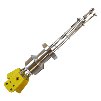 DN16CF THERMOCOUPLE FEEDTHROUGH, TYPE K, 3 PAIRS, AIR & VACUUM-SIDE CONNECTORS