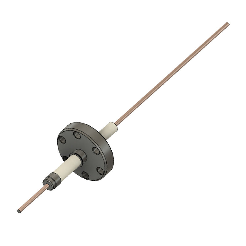 DN16CF POWER FEEDTHROUGH, 14,000 VOLTS, 50 AMPS, 0.094" COPPER CONDUCTOR