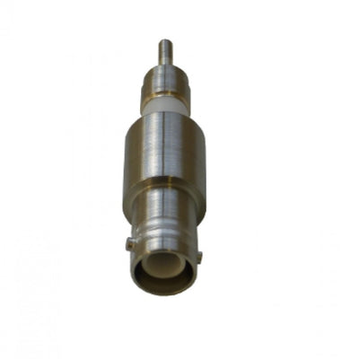 WELDABLE SHV FEEDTHROUGH, EXPOSED, SINGLE SIDED, GROUNDED SHIELD, AIR SIDE CONNECTOR