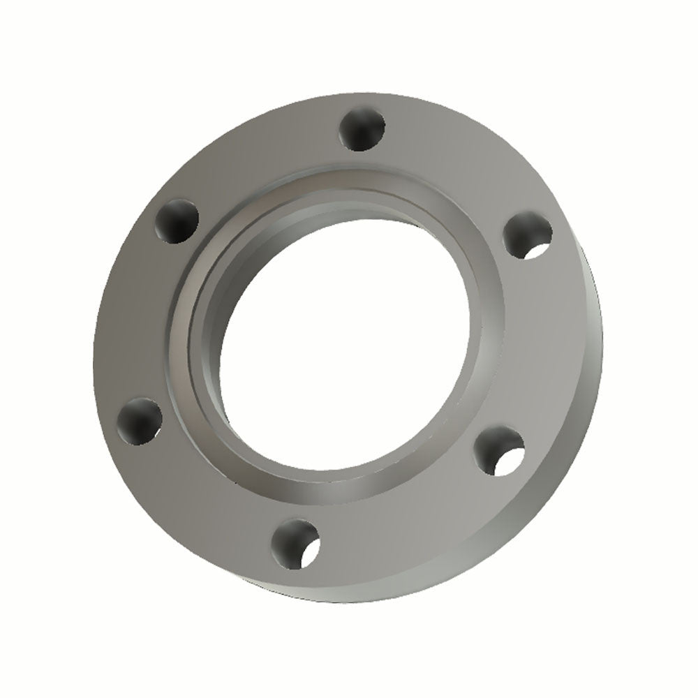 DN40CF bored (for 41mm OD tube) fixed flange, SS316L (1.4404)