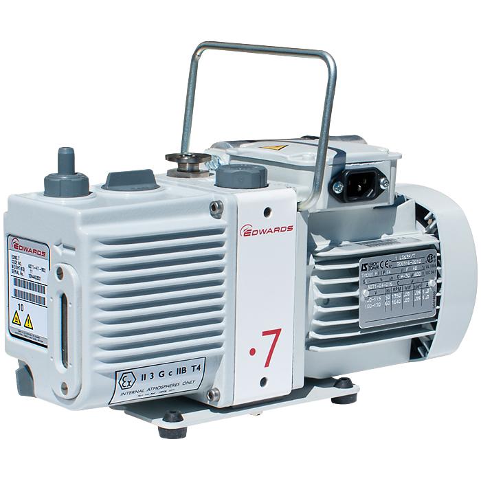 Edwards E2M0.7 Rotary Vane Vacuum Pump (1ph Motor 200-230V, 50/60Hz) - Nano Vacuum Australia & New Zealand