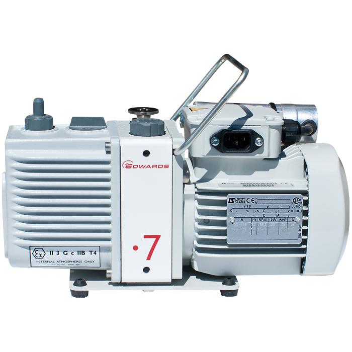 Edwards E2M0.7 Rotary Vane Vacuum Pump (1ph Motor 200-230V, 50/60Hz) - Nano Vacuum Australia & New Zealand