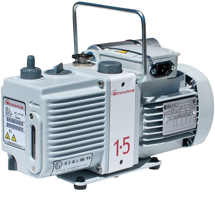 Edwards E2M1.5 Rotary Vane Vacuum Pump (1ph Motor 200-230V, 50/60Hz) - Nano Vacuum Australia & New Zealand