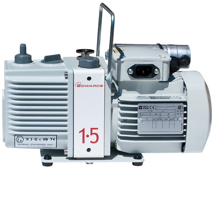 Edwards E2M1.5 Rotary Vane Vacuum Pump (1ph Motor 200-230V, 50/60Hz) - Nano Vacuum Australia & New Zealand